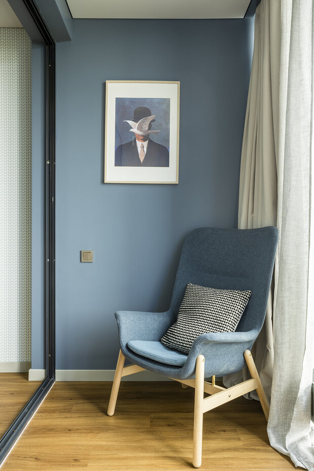 Фотография: Балкон в стиле Современный, Скандинавский, Квартира, Проект дня, Казань, 2 комнаты, 40-60 метров, Ксения Крылова – фото на INMYROOM