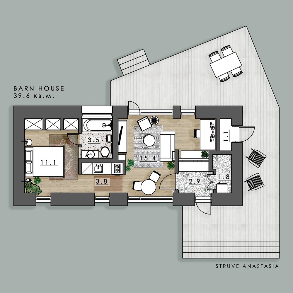 Фотография: Планировки в стиле , Скандинавский, Современный, Дом, Проект недели, Дача, Дом и дача, Московская область, 2 комнаты, 40-60 метров, Анастасия Струве – фото на INMYROOM Фотография: Планировки в стиле , Скандинавский, Современный, Дом, Проект недели, Дача, Дом и дача, Московская область, 2 комнаты, 40-60 метров, Анастасия Струве – фото на INMYROOM
