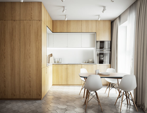 Фото из портфолио Квартира для молодой семьи  – фотографии дизайна интерьеров на INMYROOM