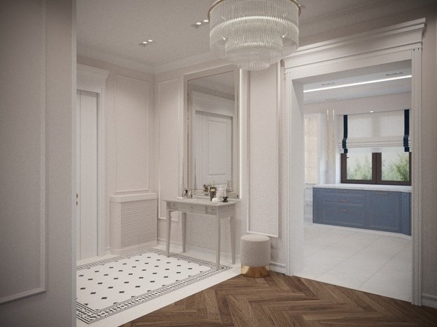 Фото из портфолио Интерьер дома в неоклассическом стиле – фотографии дизайна интерьеров на INMYROOM