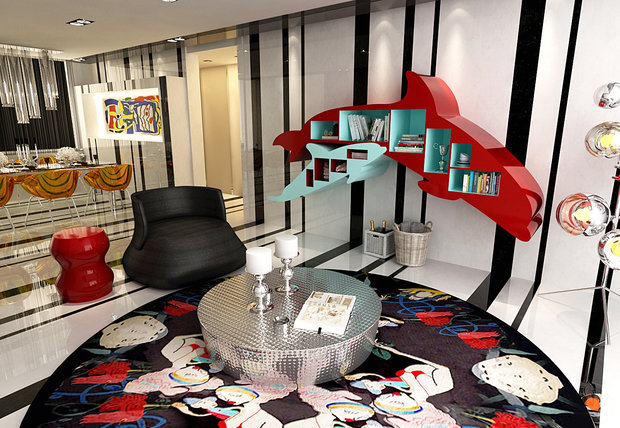 Фотография: Гостиная в стиле Хай-тек – фото на INMYROOM