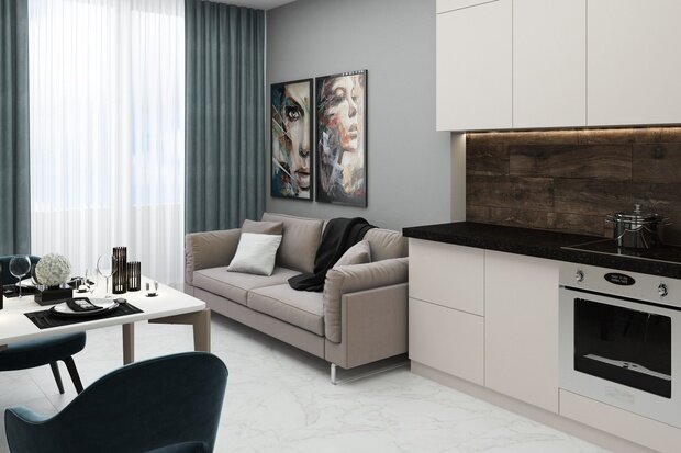 Фото из портфолио ЖК Монодом 45 кв.м – фотографии дизайна интерьеров на INMYROOM
