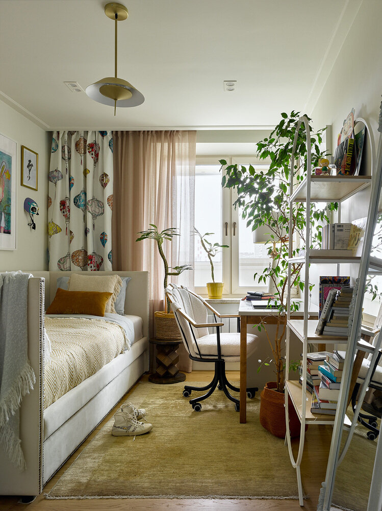 Фотография: Детская в стиле Прованс и Кантри, Эклектика, Винтажный, Квартира, Проект недели, Москва, Панельный дом, 2 комнаты, 40-60 метров, Наталья Митракова, II-68-01 – фото на INMYROOM