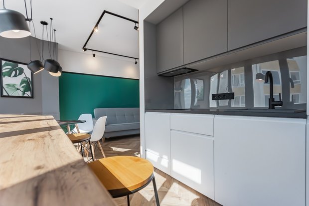 Фотография: Кухня и столовая в стиле Современный, Минимализм, Малогабаритная квартира, Квартира, Студия, Проект дня, Ростов-на-Дону, до 40 метров, Lanors, Юрий Луценко – фото на INMYROOM
