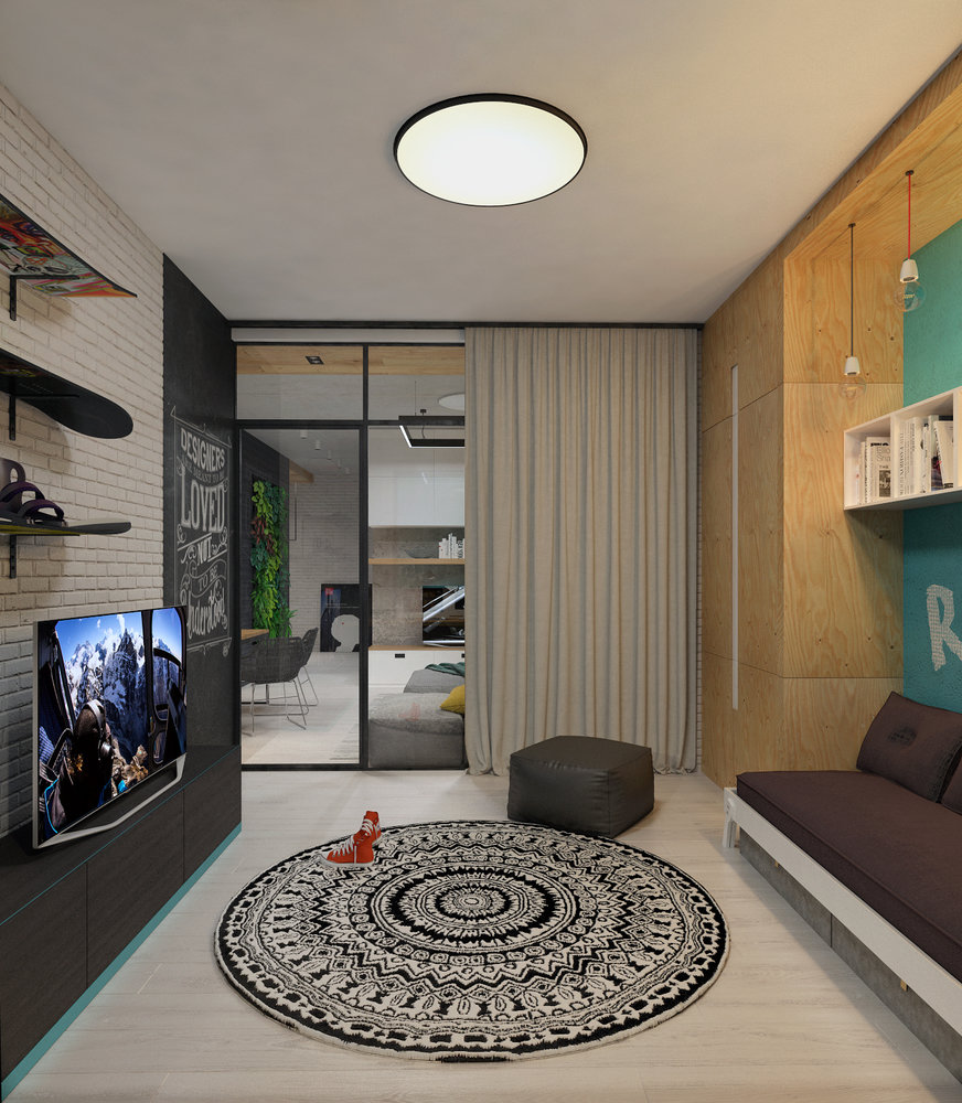 Фото из портфолио Лофт для молодой пары. – фотографии дизайна интерьеров на INMYROOM Фото из портфолио Лофт для молодой пары. – фотографии дизайна интерьеров на INMYROOM