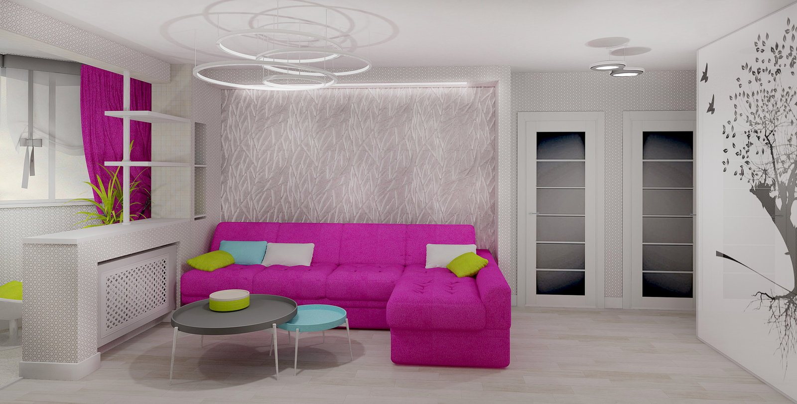 Фото из портфолио Проект квартиры П 44 "Акценты" – фотографии дизайна интерьеров на INMYROOM Фото из портфолио Проект квартиры П 44 "Акценты" – фотографии дизайна интерьеров на INMYROOM