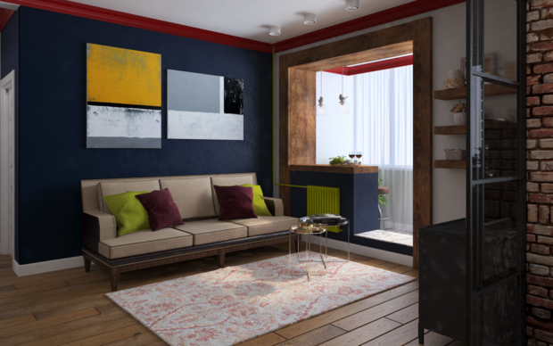 Фото из портфолио Красная лента – фотографии дизайна интерьеров на INMYROOM