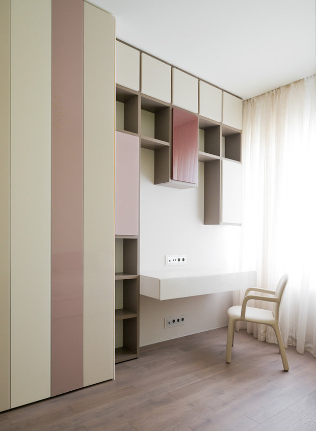 Фотография: Спальня в стиле Современный, Классический, Квартира, Проект недели, Москва, Бежевый – фото на INMYROOM