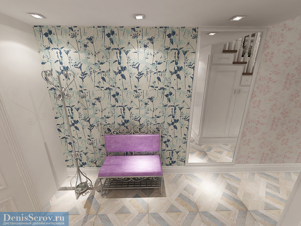 Фото из портфолио Прихожая и лестница в загородном доме, современная классика – фотографии дизайна интерьеров на INMYROOM