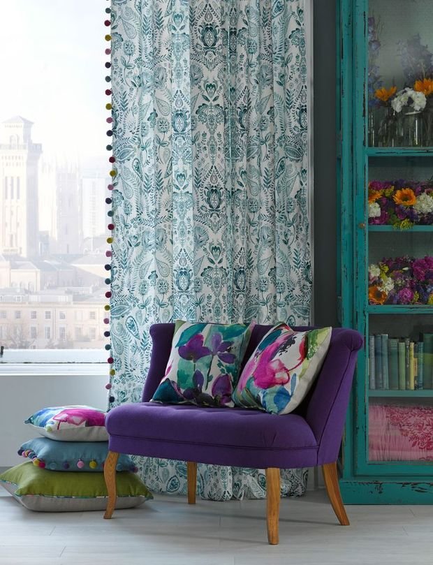 Фотография: Мебель и свет в стиле Прованс и Кантри, Декор интерьера, Текстиль, Декор, Текстиль, Ткани, Шторы – фото на INMYROOM