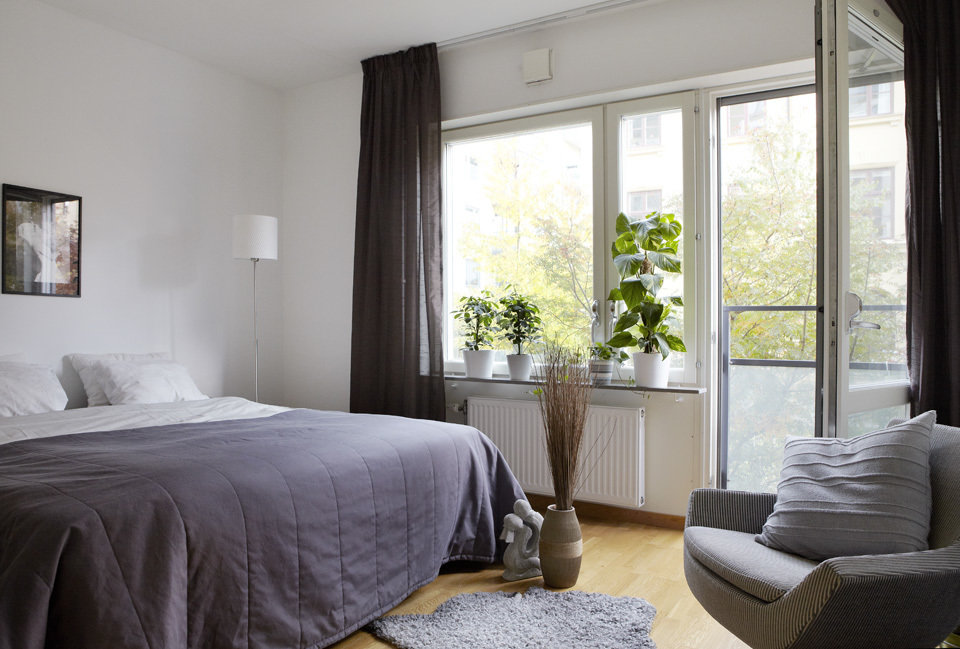 Фотография: Спальня в стиле Скандинавский, Современный, Детская, Квартира, Швеция, Цвет в интерьере, Дома и квартиры, Белый – фото на INMYROOM