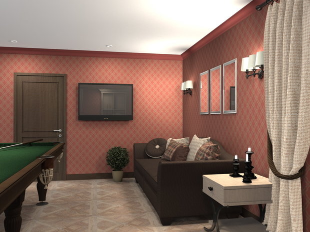 Фото из портфолио Бильярдная "Английский стиль" – фотографии дизайна интерьеров на INMYROOM