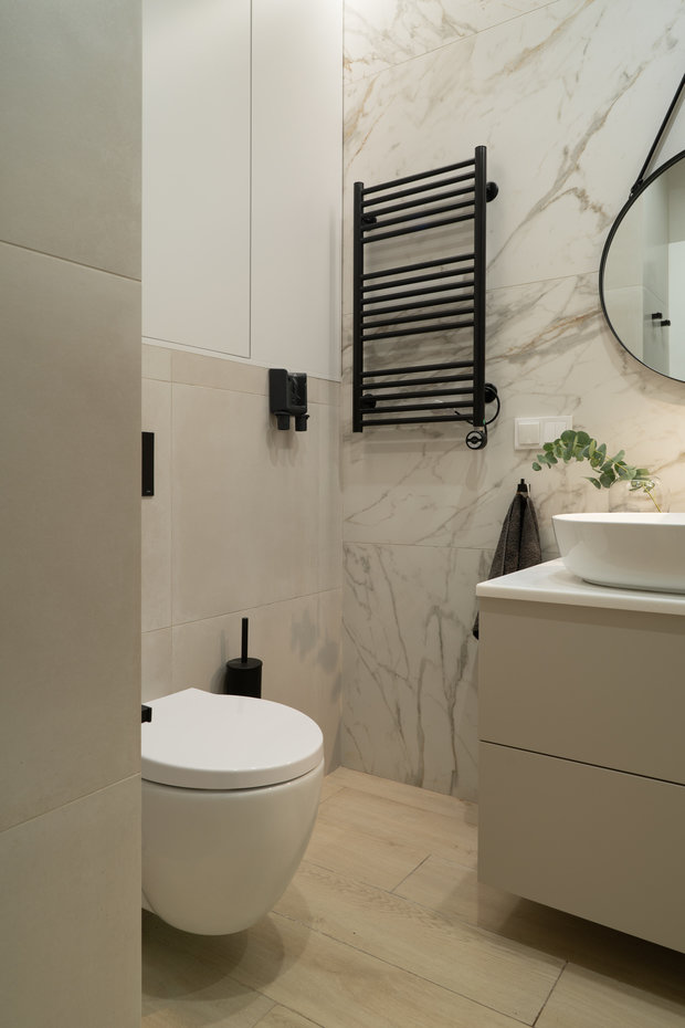 Фотография: Ванная в стиле Современный, Квартира, Проект недели, Санкт-Петербург, 2 комнаты, 40-60 метров, Lublianova.design, Юлия Люблянова – фото на INMYROOM