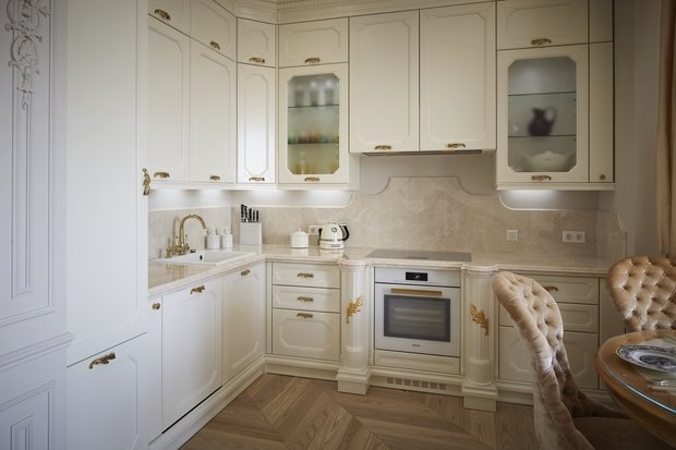 Фото из портфолио Дизайн квартиры в классическом стиле на Остоженке – фотографии дизайна интерьеров на INMYROOM