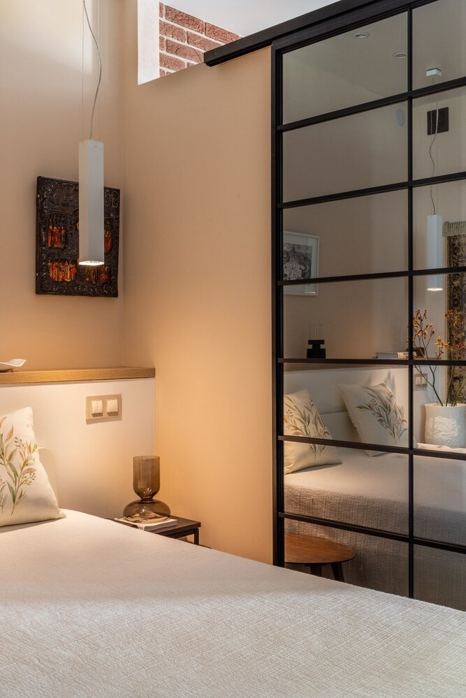 Фотография: Спальня в стиле Современный, Эклектика, Эко, Бохо, Малогабаритная квартира, Квартира, Проект недели, Минск, 2 комнаты, 40-60 метров, Галина Бардашевич – фото на INMYROOM