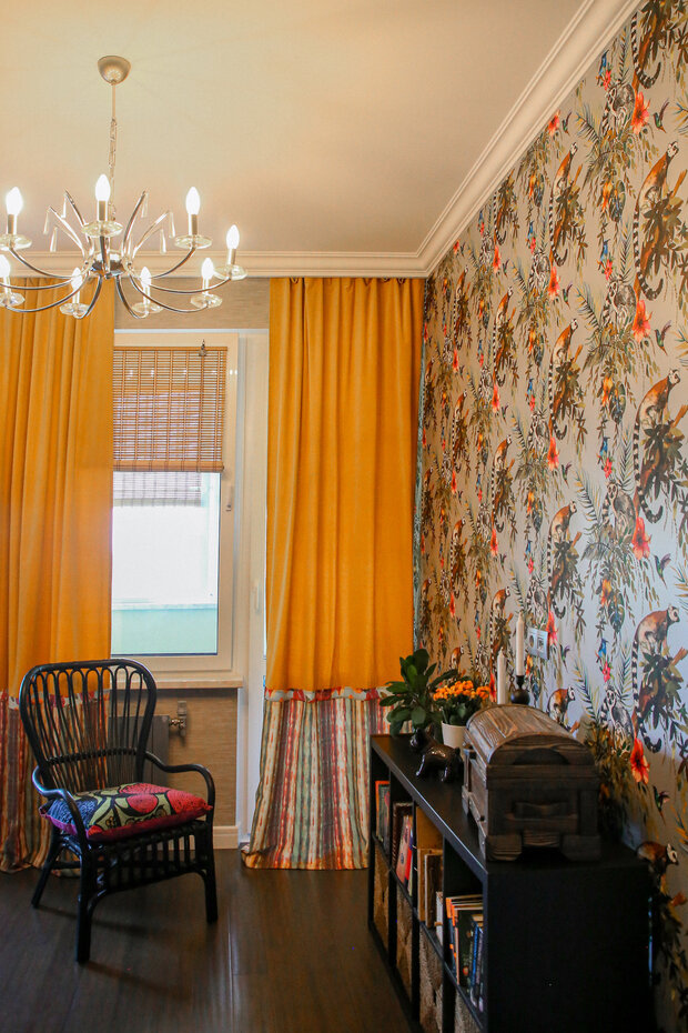 Фотография: Кабинет в стиле Современный, Эклектика, Квартира, Проект дня, Московская область, Монолитный дом, 3 комнаты, 60-90 метров, Жуковский, Мария Чикунова – фото на INMYROOM