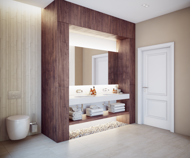 Фото из портфолио Ванная в КП Петровские аллеи – фотографии дизайна интерьеров на INMYROOM