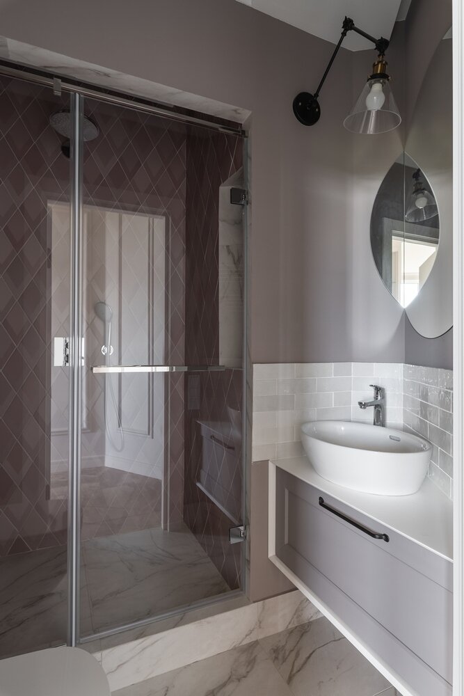 Фотография: Ванная в стиле Современный, Квартира, Проект недели, Коммунарка, 3 комнаты, 60-90 метров, Лина Савина – фото на INMYROOM