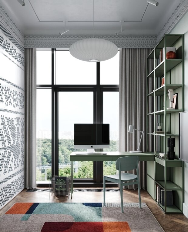 Фотография: Спальня в стиле Современный, Эклектика, Квартира, Проект недели, Москва, 4 и больше, Более 90 метров – фото на INMYROOM