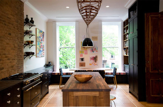 Фотография: Кухня и столовая в стиле Скандинавский, Эко, Дом, Дома и квартиры, Перепланировка, Нью-Йорк – фото на INMYROOM