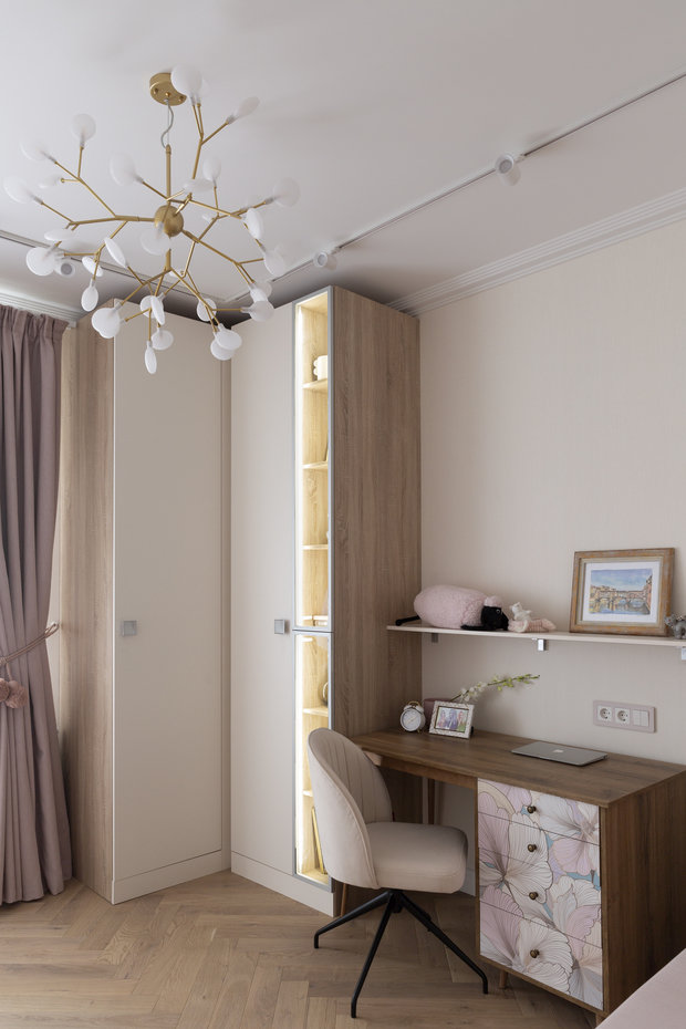 Фотография: Детская в стиле Современный, Квартира, Проект недели, Москва, 3 комнаты, Более 90 метров, Елена Миронова – фото на INMYROOM