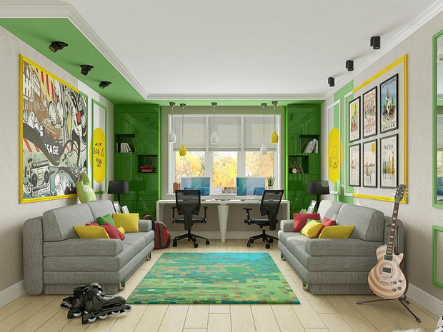 Фото из портфолио Двухкомнатная квартира в Москве в стиле фьюжн – фотографии дизайна интерьеров на INMYROOM