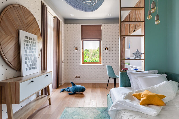 Фотография: Детская в стиле Современный, Дом, Проект недели, Дом и дача, 4 и больше, Более 90 метров, Великий Новгород, Лайка Дизайн – фото на INMYROOM