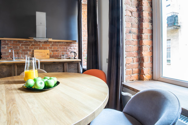 Фотография: Кухня и столовая в стиле Лофт, Эклектика, Квартира, Студия, Проект недели, Кирпичный дом, до 40 метров, ARCA design, ПРЕМИЯ INMYROOM – фото на INMYROOM