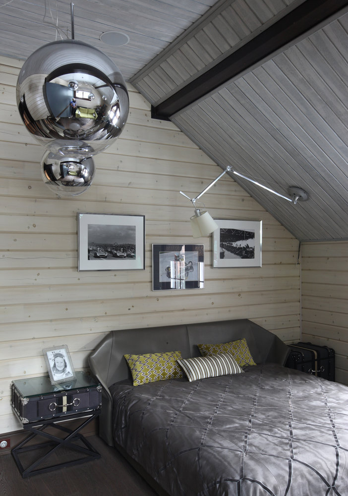 Фотография: Спальня в стиле Эко, Эклектика, Дом, Проект недели, Дом и дача, Московская область, Лада Засимова, Виктория Николаева – фото на INMYROOM