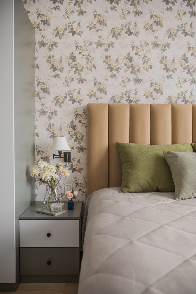 Фотография: Спальня в стиле Современный, Прованс и Кантри, Квартира, Проект недели, Москва, 2 комнаты, 60-90 метров, Наталия Суслина – фото на INMYROOM Фотография: Спальня в стиле Современный, Прованс и Кантри, Квартира, Проект недели, Москва, 2 комнаты, 60-90 метров, Наталия Суслина – фото на INMYROOM