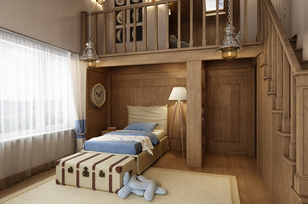 Фотография: Детская в стиле Прованс и Кантри, Дом, Проект недели, Ленинградская область, 4 и больше, Более 90 метров – фото на INMYROOM