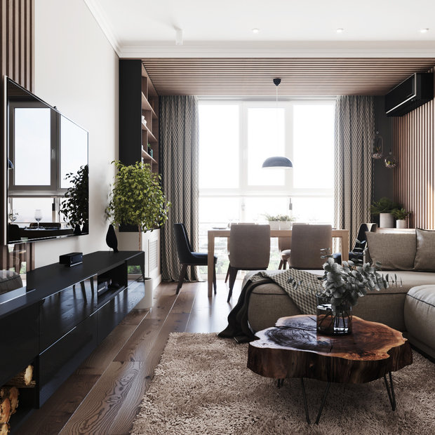 Фото из портфолио Проект двухуровневой квартиры в г.Пенза – фотографии дизайна интерьеров на INMYROOM