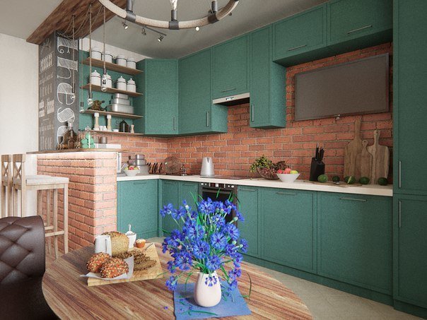 Фото из портфолио Кухня в стиле Лофт – фотографии дизайна интерьеров на INMYROOM