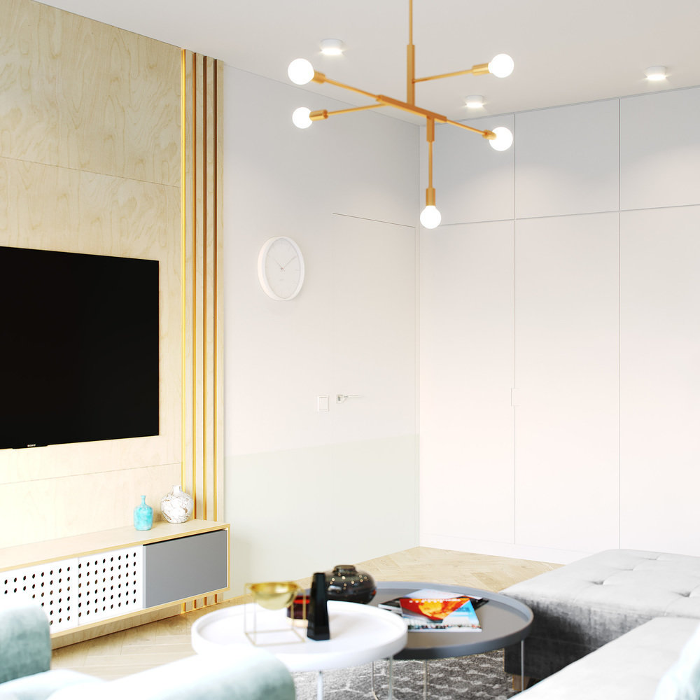 Фотография: Гостиная в стиле Современный, Квартира, Минимализм, Проект недели, Санкт-Петербург, Монолитный дом, 3 комнаты, 60-90 метров, Более 90 метров, LINES – фото на INMYROOM Фотография: Гостиная в стиле Современный, Квартира, Минимализм, Проект недели, Санкт-Петербург, Монолитный дом, 3 комнаты, 60-90 метров, Более 90 метров, LINES – фото на INMYROOM