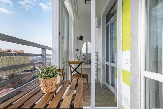 Фотография: Балкон в стиле Скандинавский, Современный, Квартира, Проект дня, 3 комнаты, 60-90 метров, Симферополь, Татьяна Петрова – фото на INMYROOM
