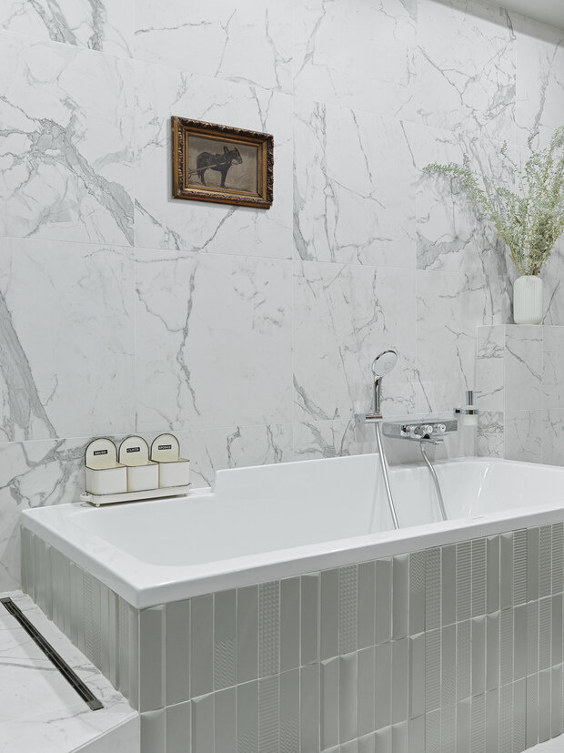 Фотография: Ванная в стиле Современный, Минимализм, Эклектика, Квартира, Проект недели, Санкт-Петербург, Макс Жуков, Виктор Штефан, ToTaste Studio, 3 комнаты, Более 90 метров – фото на INMYROOM