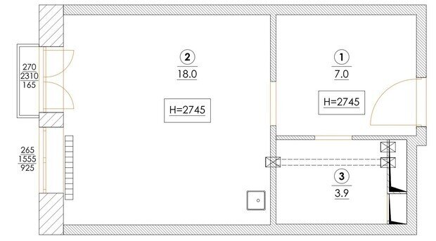 Фотография: Планировки в стиле , Малогабаритная квартира, Квартира, Студия, Проект дня, Татьяна Иванова, до 40 метров, Ярославль, современный с элементами ретро, фото интерьера, дизайн интерьера фото – фото на INMYROOM