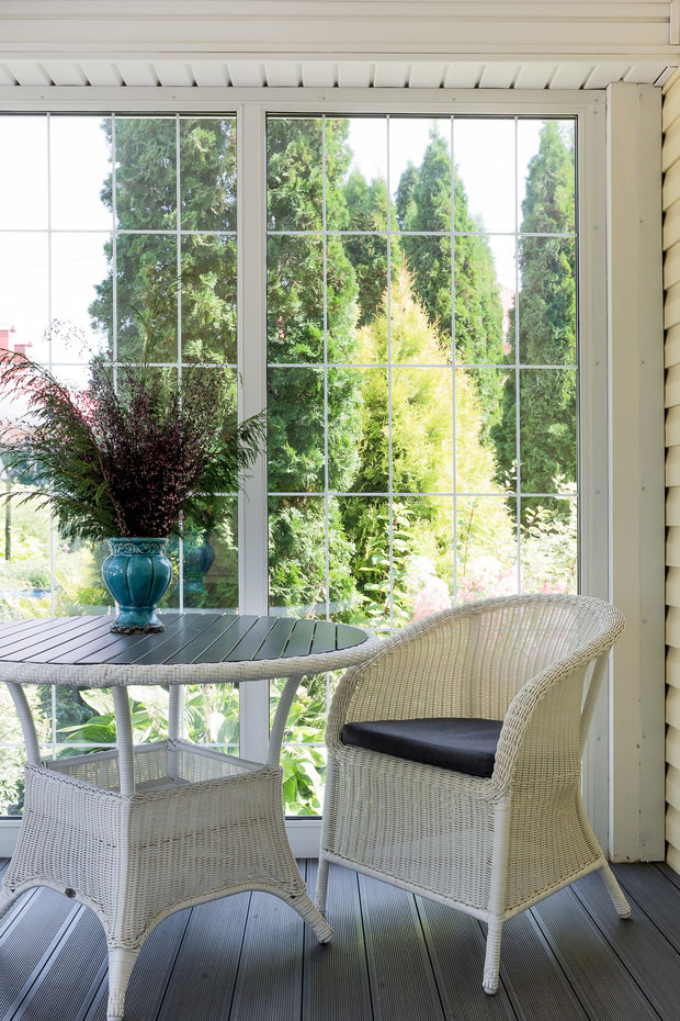 Фотография: Терраса в стиле Современный, Скандинавский, Проект недели, Дача, Самара, 3 комнаты, 40-60 метров, Елена Сергеева – фото на INMYROOM