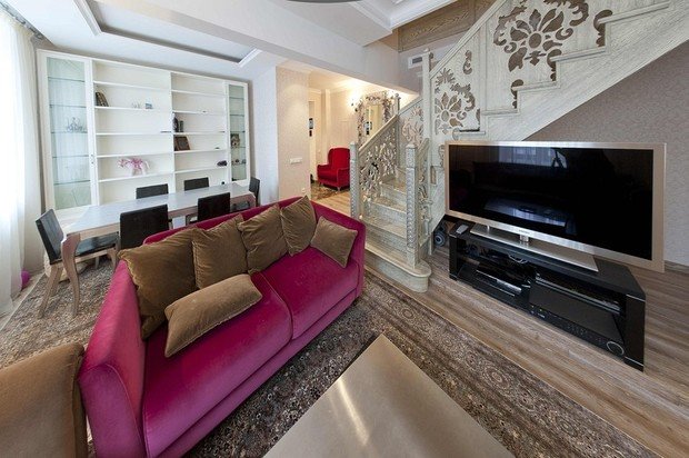 Фото из портфолио Двухуровневая квартира площадью 130 кв.м. – фотографии дизайна интерьеров на INMYROOM