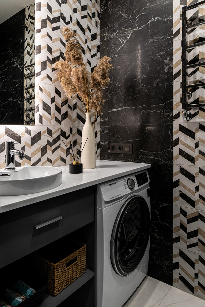 Фотография: Ванная в стиле Современный, Проект недели, Дом и дача, Таунхаус, 4 и больше, Более 90 метров, Студия «Красиво», Тверь, Людмила Смирнова – фото на INMYROOM