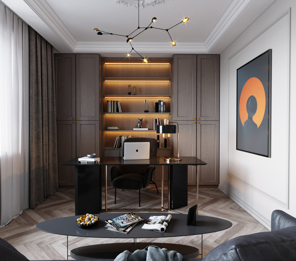 Фотография: Кабинет в стиле Современный, Дом, Ariston, Проект недели, 4 и больше, Более 90 метров, Уфа, Isometrio, Dune 1 R – фото на INMYROOM Фотография: Кабинет в стиле Современный, Дом, Ariston, Проект недели, 4 и больше, Более 90 метров, Уфа, Isometrio, Dune 1 R – фото на INMYROOM