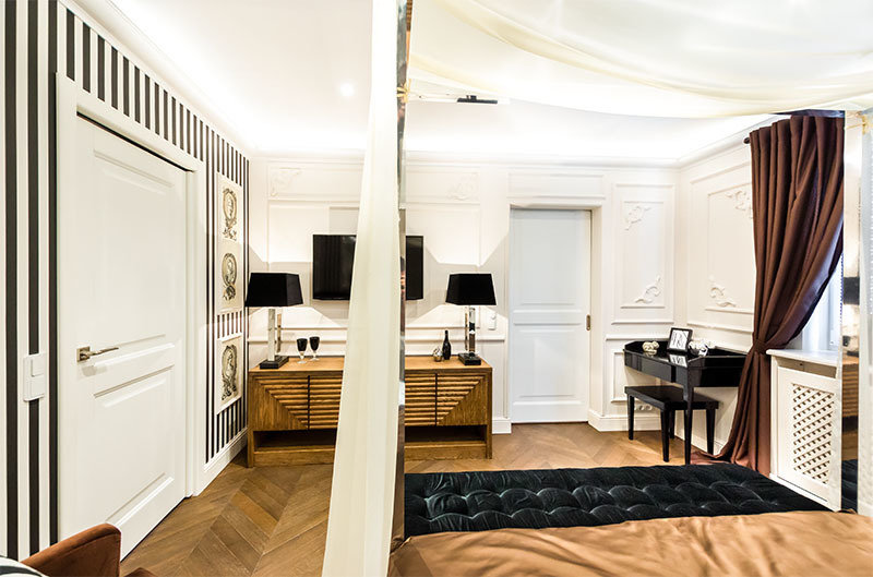 Фотография: Спальня в стиле Классический, Современный, Декор интерьера, Интерьер комнат, Проект недели – фото на INMYROOM Фотография: Спальня в стиле Классический, Современный, Декор интерьера, Интерьер комнат, Проект недели – фото на INMYROOM