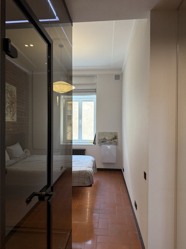 Фотография: Ванная в стиле Лофт, Современный, Эклектика, Квартира, Проект дня, Москва, Кирпичный дом, 3 комнаты, 60-90 метров, Сабина Неровня, современный с элементами классики и лофта – фото на INMYROOM