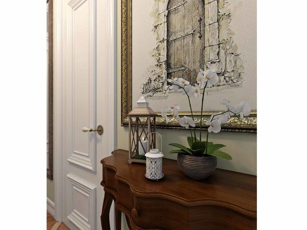 Фото из портфолио "Сохраняя традиции". Проект ванной, прихожей и кухни (21 кв.м). – фотографии дизайна интерьеров на INMYROOM