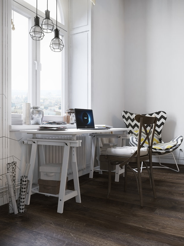Фото из портфолио Скандинавский лофт – фотографии дизайна интерьеров на INMYROOM