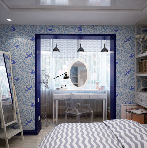 Фото из портфолио Спальня девушки – фотографии дизайна интерьеров на INMYROOM