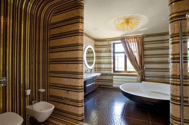 Фотография: Ванная в стиле Современный, Дом, Дома и квартиры, Ар-деко – фото на INMYROOM