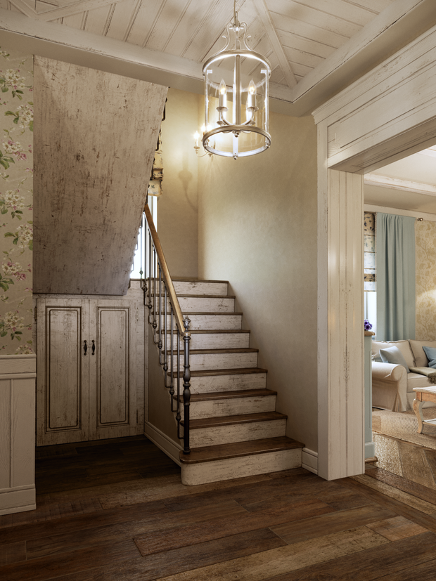 Фотография: Прихожая в стиле Прованс и Кантри, Эклектика, Дом, Проект недели, Санкт-Петербург, Блочный дом, 4 и больше, Более 90 метров, Евгений Жданов, КП «Вартемяги парк» – фото на INMYROOM