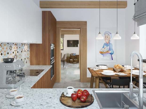 Фотография: Кухня и столовая в стиле Скандинавский, Современный, Дом, Украина, Проект недели, Киев, Дом и дача, Кирпичный дом, Михаил Ильченко, Алена Прядко – фото на INMYROOM