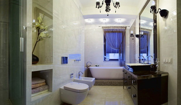 Фотография: Ванная в стиле Современный, Эклектика, Квартира, Дома и квартиры, Ар-деко, Неоклассика – фото на INMYROOM